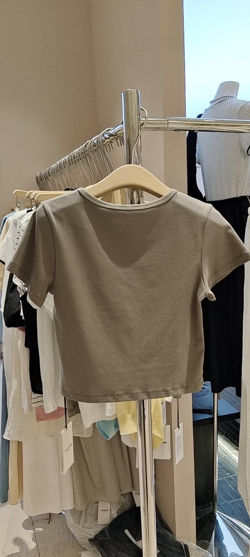 2184 ttoo~韩系印花休闲百搭短袖