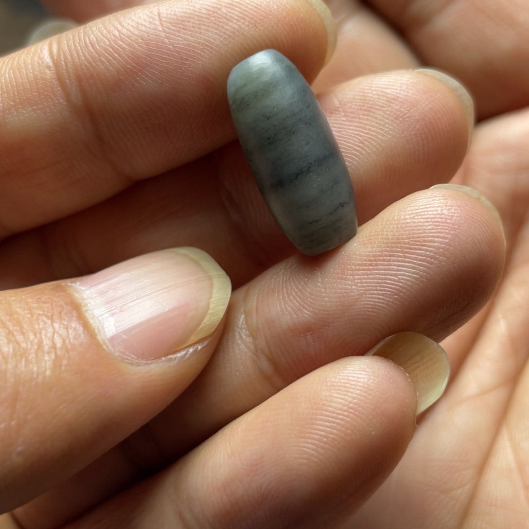 定制翡翠未镶嵌天然环形花纹 勒子