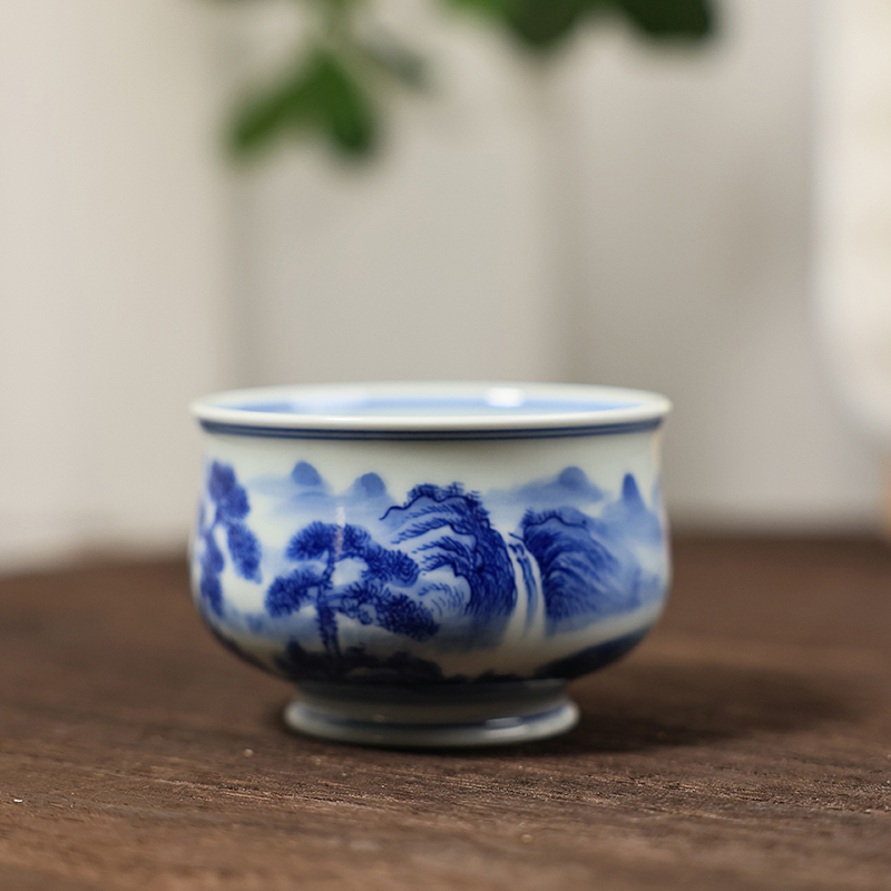 【墨舍柴窑】山水炉式杯（moshe744）