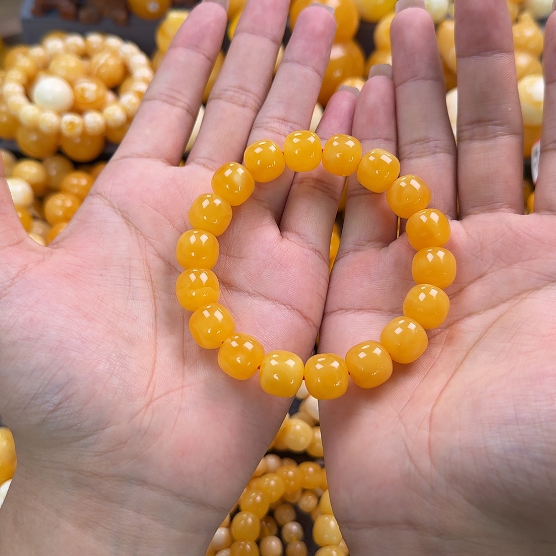 蜜蜡未镶嵌珠宝奇石同料13mm