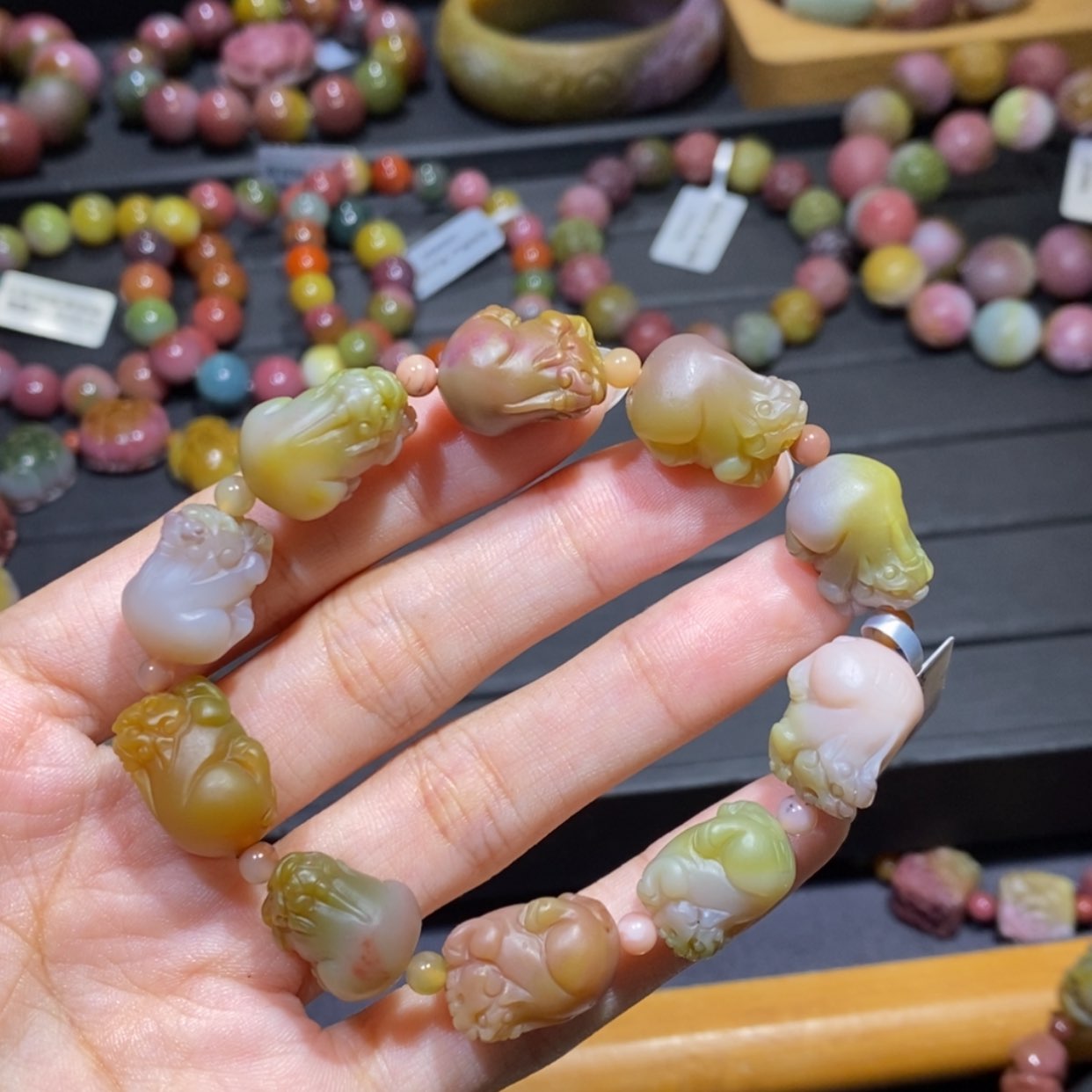 【闪购商品】未镶嵌手链玛瑙/玉髓盐源玛瑙 貔貅