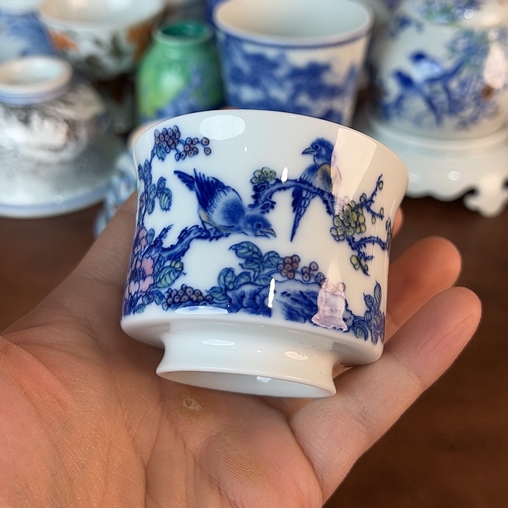 瓷片景德镇全手工手绘陶瓷