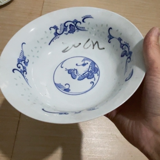 瓷片陶瓷陶瓷8英寸青花玲珑