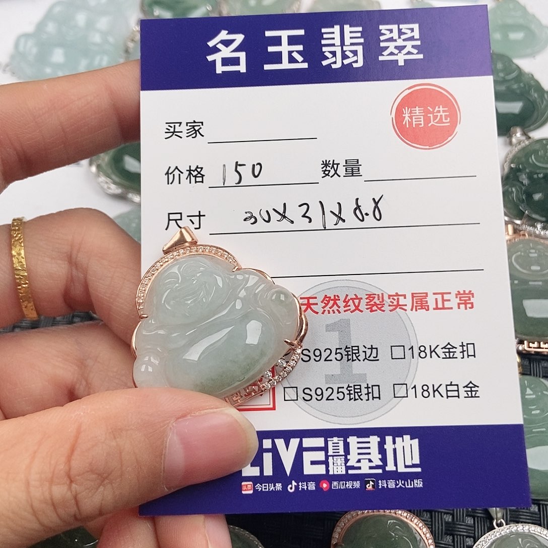 翡翠银S925镶嵌颈饰