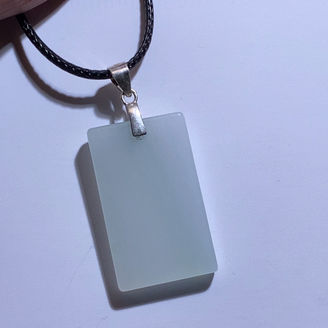 翡翠银S925镶嵌吊坠(不含链)