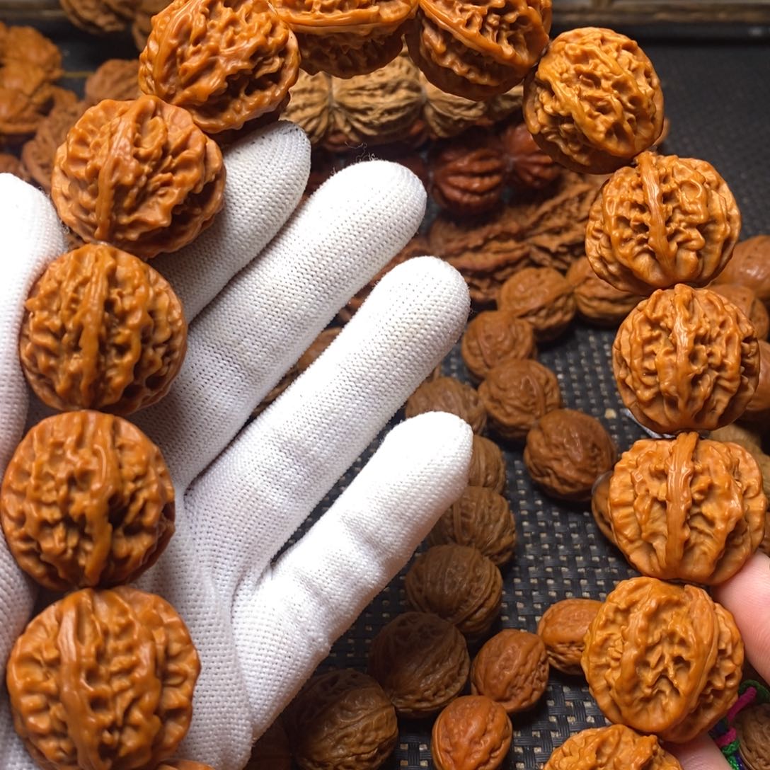 文玩核桃手串粗筋手持麻花纹