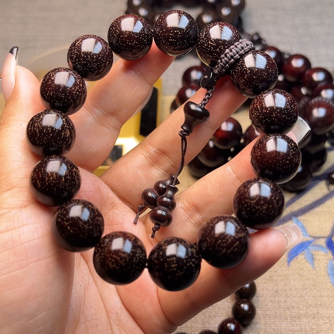 檀香紫檀（小叶紫檀）1.5 15颗爆星