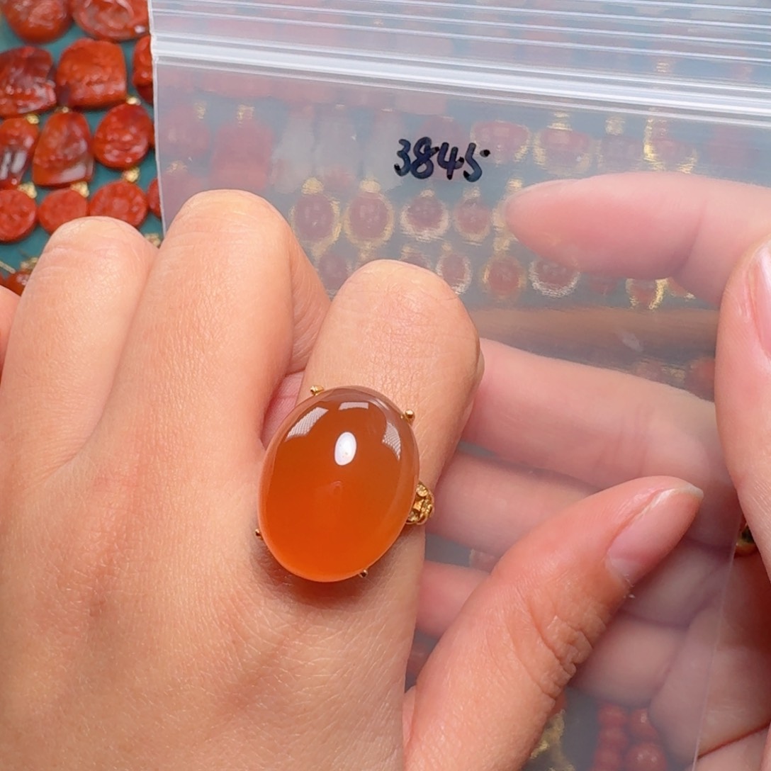 南红玛瑙南红银S925镶嵌