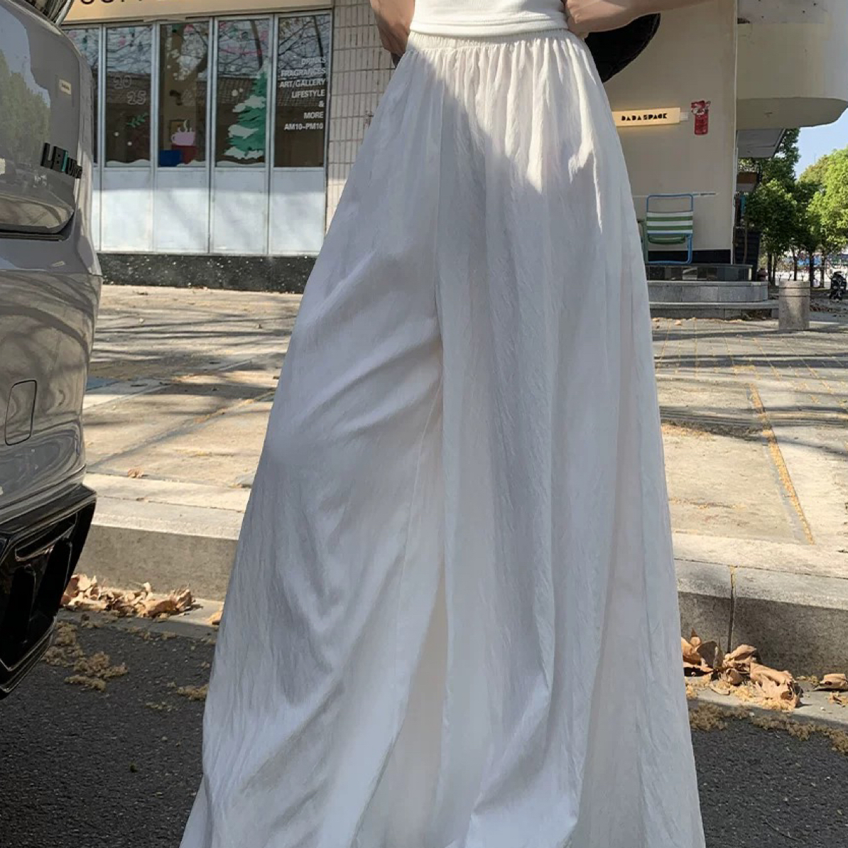 5515高腰垂感阔腿裤C5-1-2
