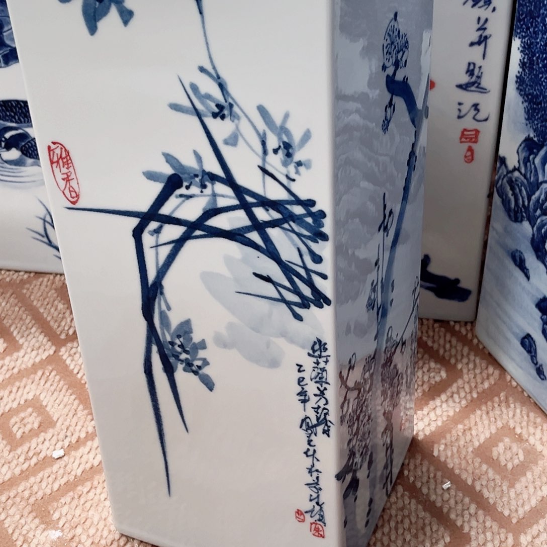 摆件随**画景德镇的陶瓷