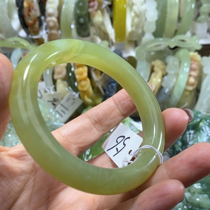 未镶嵌岫玉岫玉手镯56