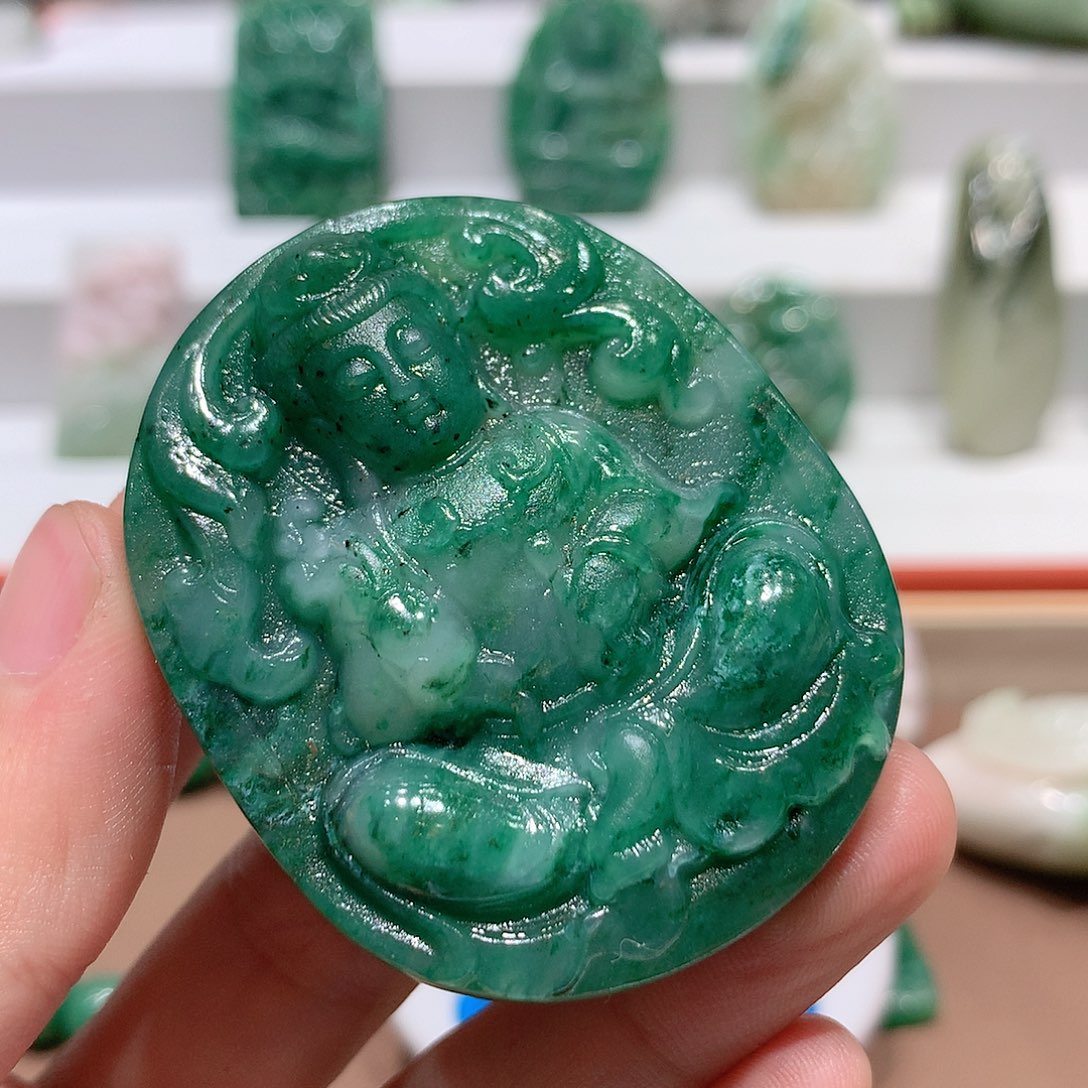 独山玉挂件未镶嵌山*经