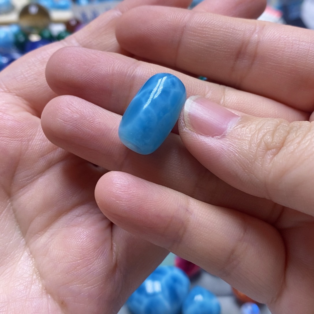 未镶嵌针钠钙石（海纹石）颈饰@***院