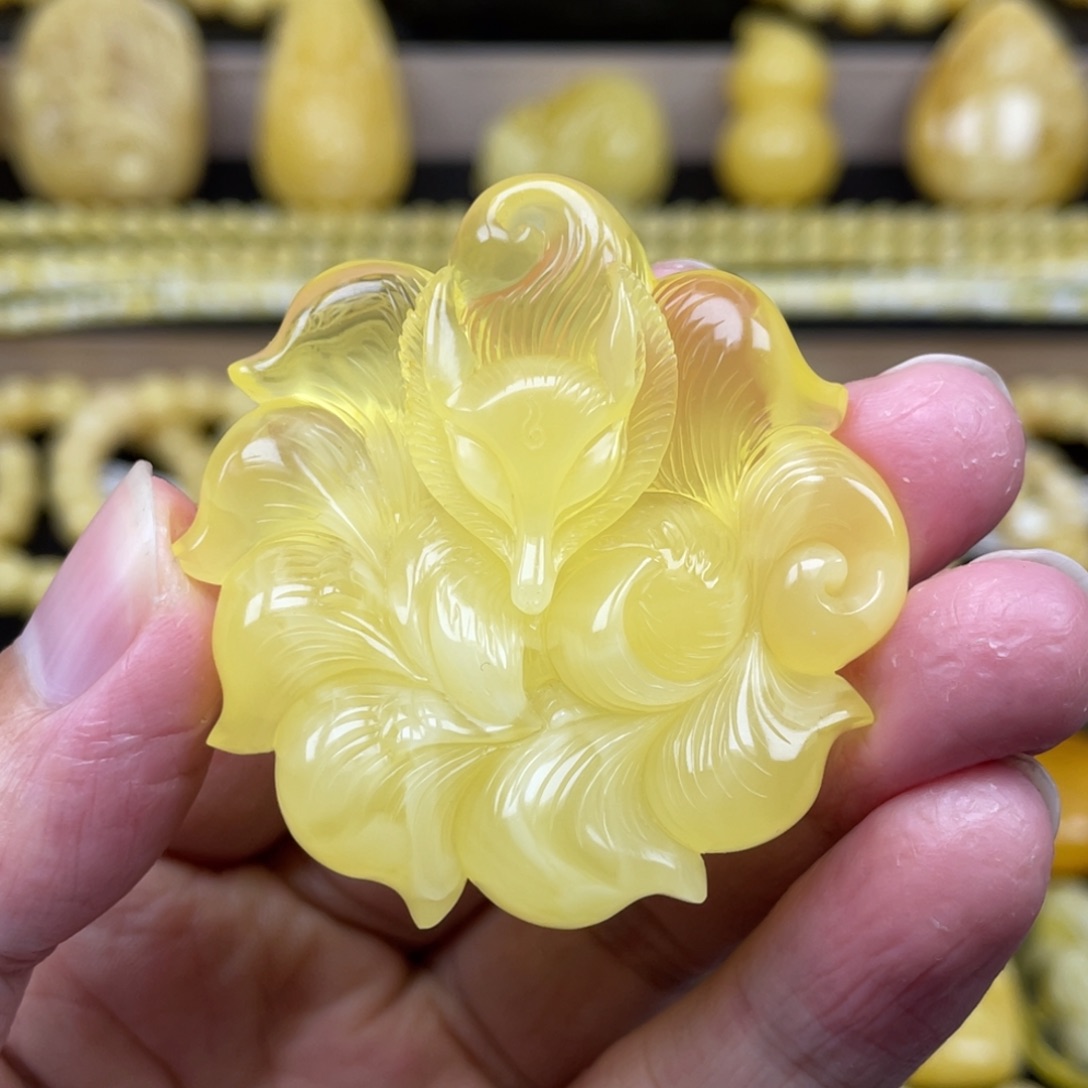 琥珀裸石未镶嵌琥珀蜜蜡