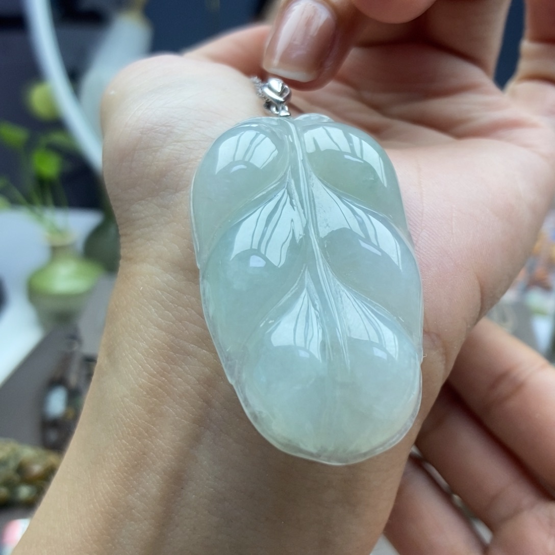 翡翠银S925镶嵌颈饰吊坠69