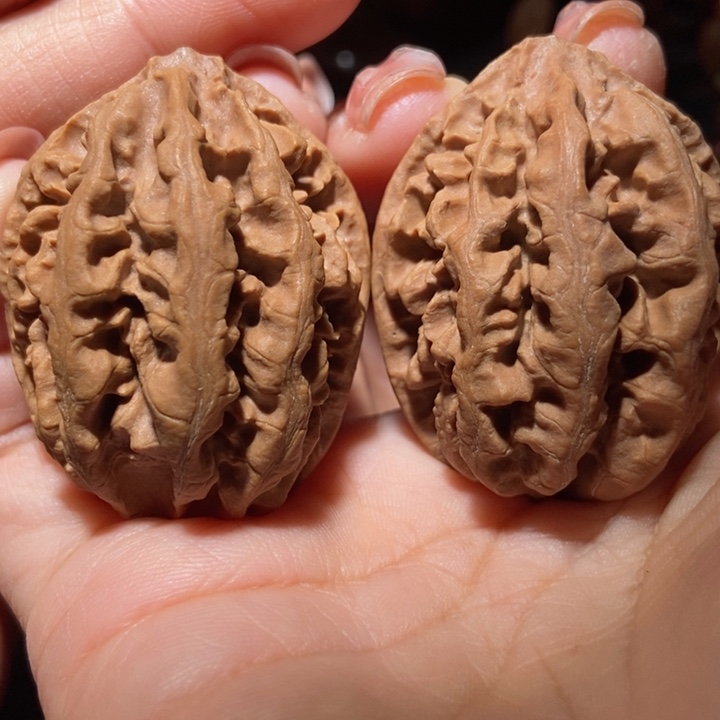 把件文玩核桃东北楸子小雪35