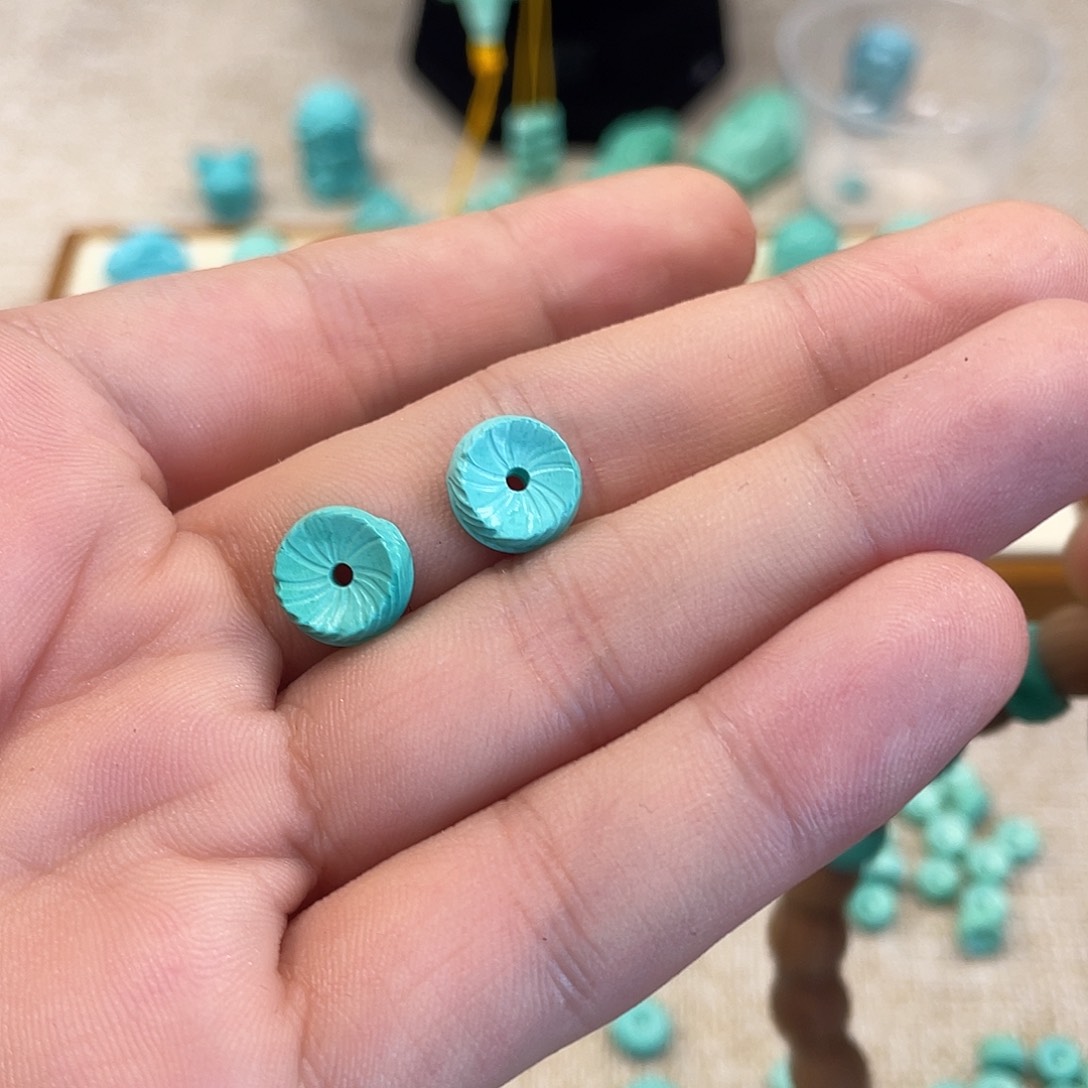 原生态湖北松配饰，直径10