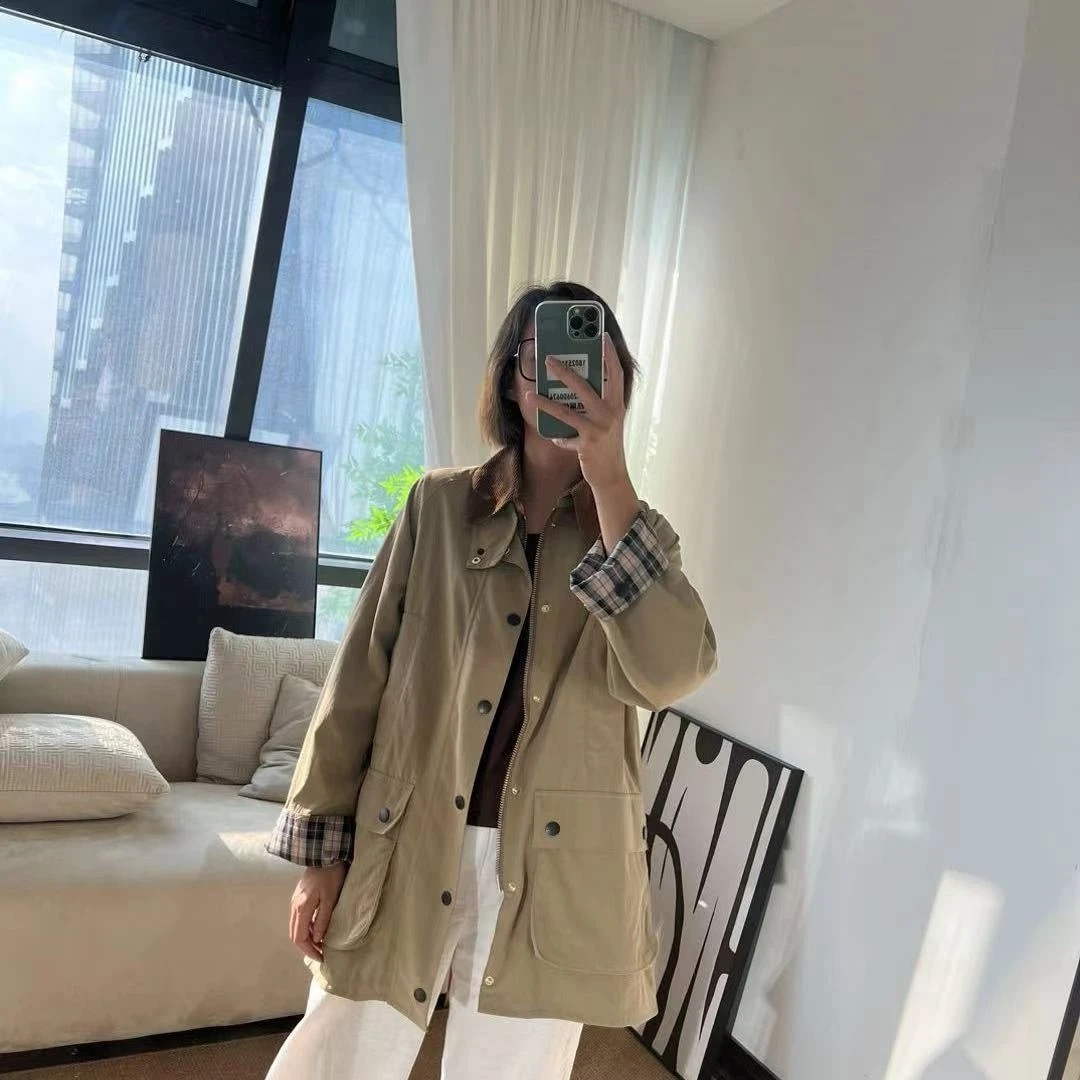 新款经典英伦风衣外套  直播间扣号链接