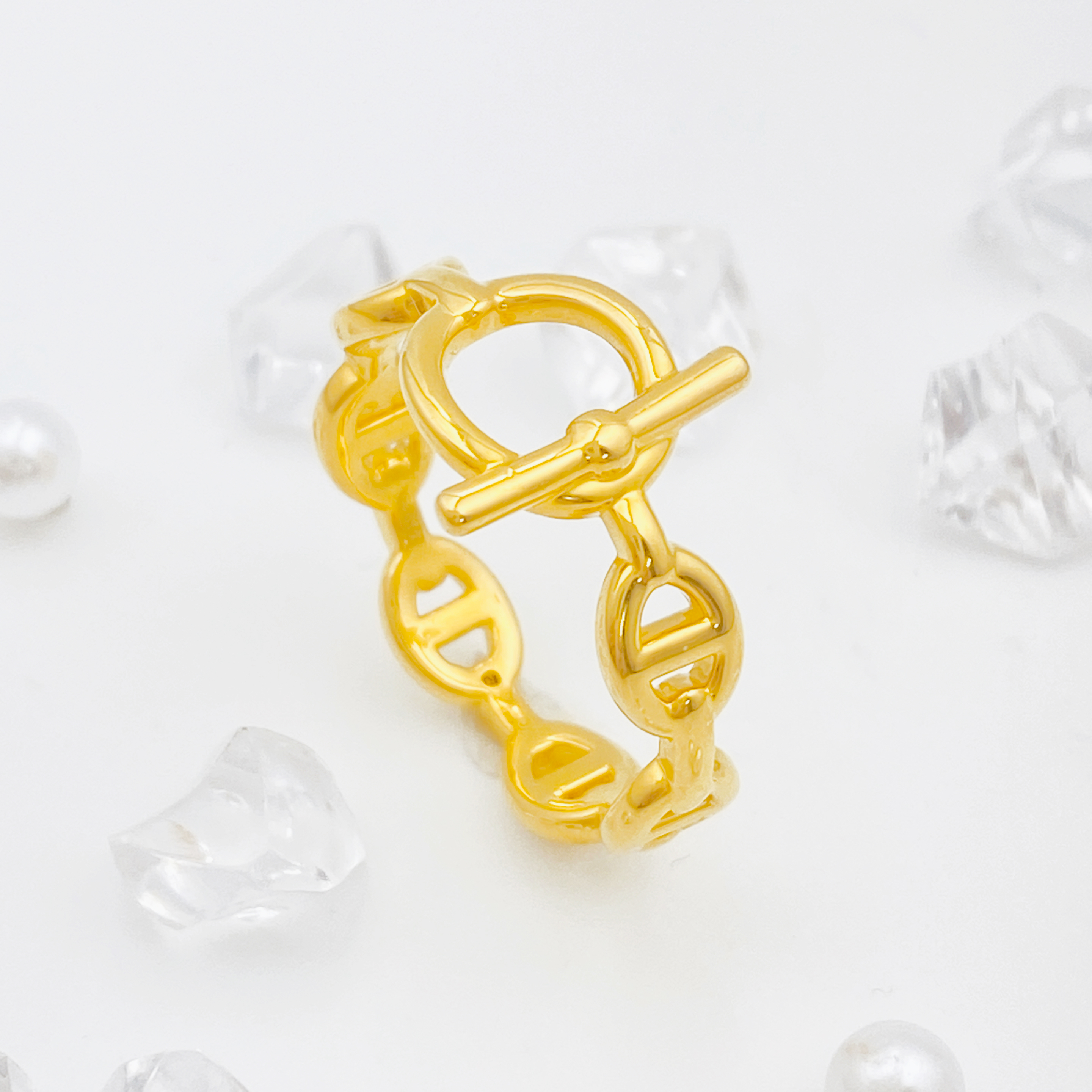 【国潮】足金999 OT猪鼻子戒指 1.37 17圈口