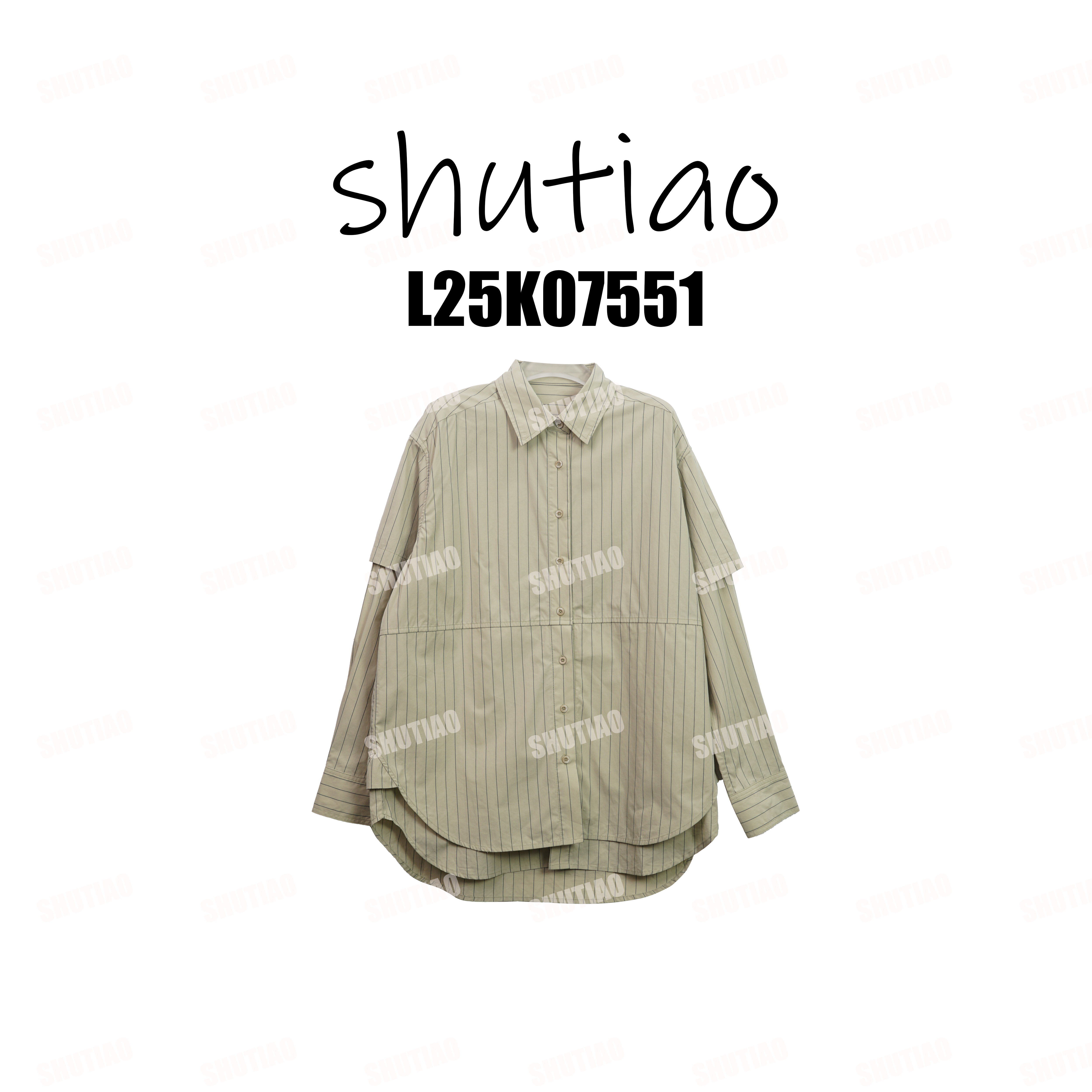 【SHUTIAO】2025冬季：新款小众设计款衬衫L25K07551