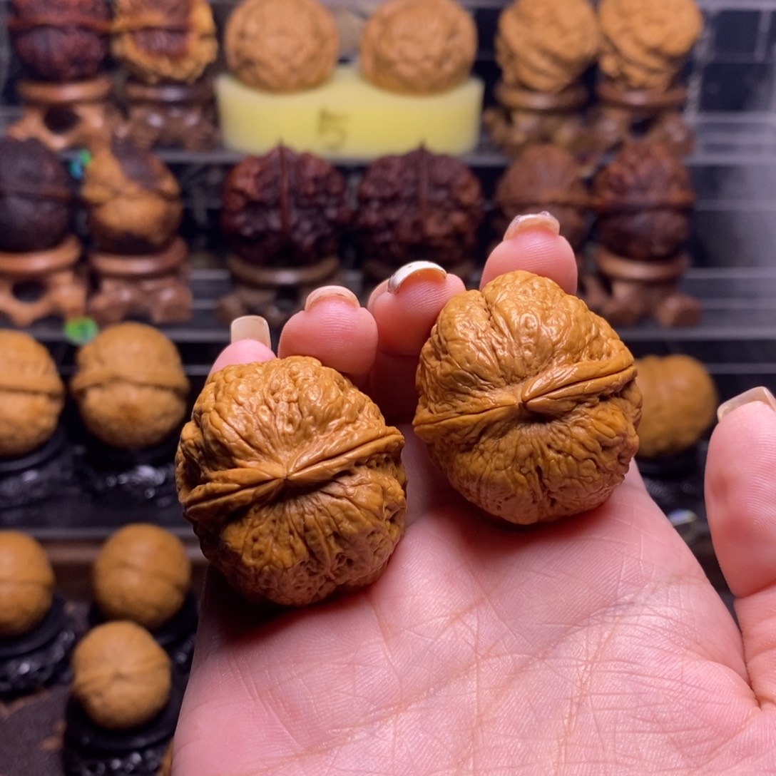 把件文玩核桃Z22平头蟾35尺