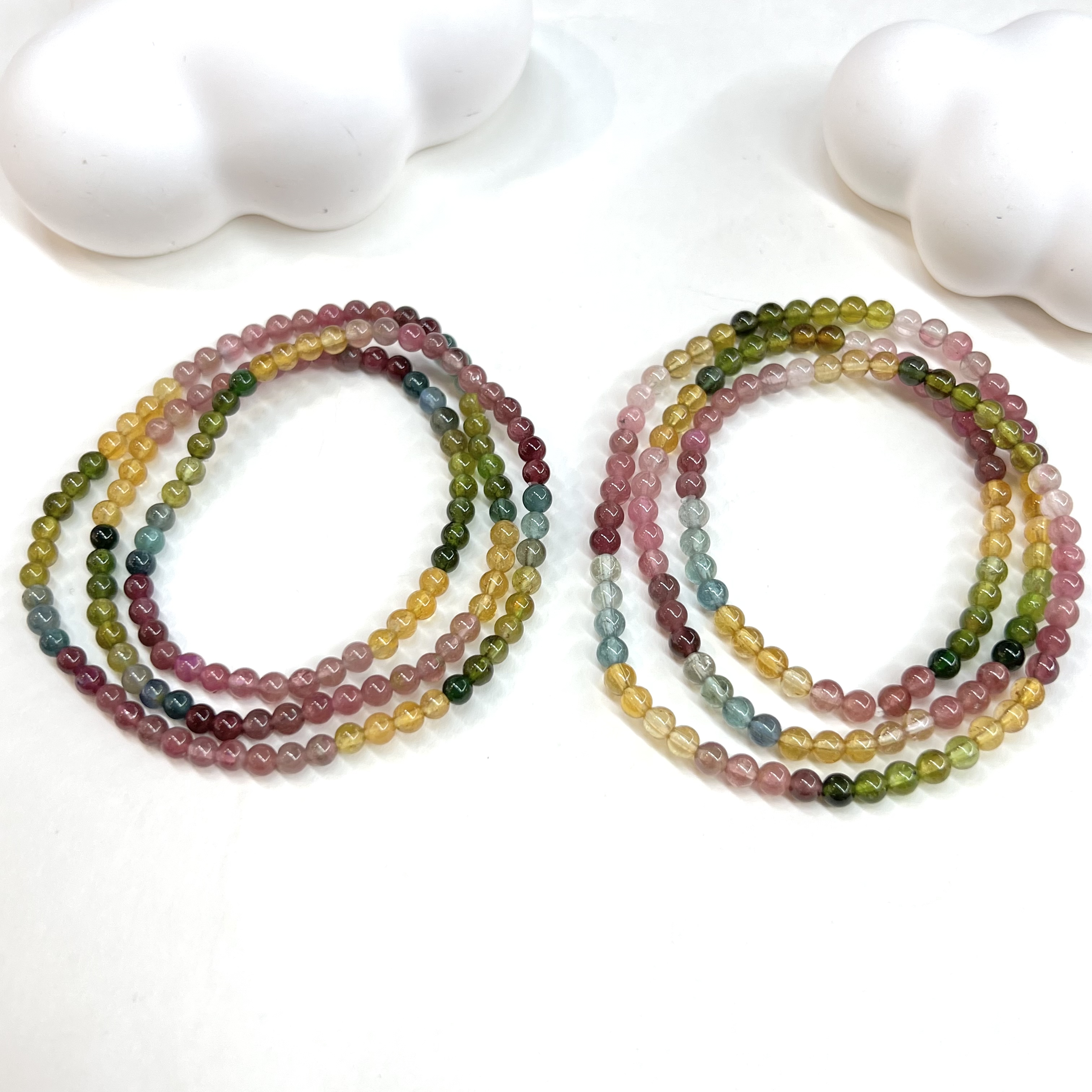 【小宝珠宝】21 S87189-碧玺多圈手串-多样性发一件-4mm