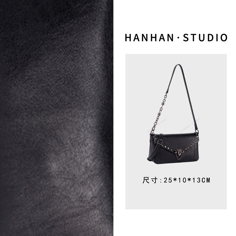 【尚恩CC】QYX-98103-黑色 轻奢时尚百搭小众单肩腋下女包