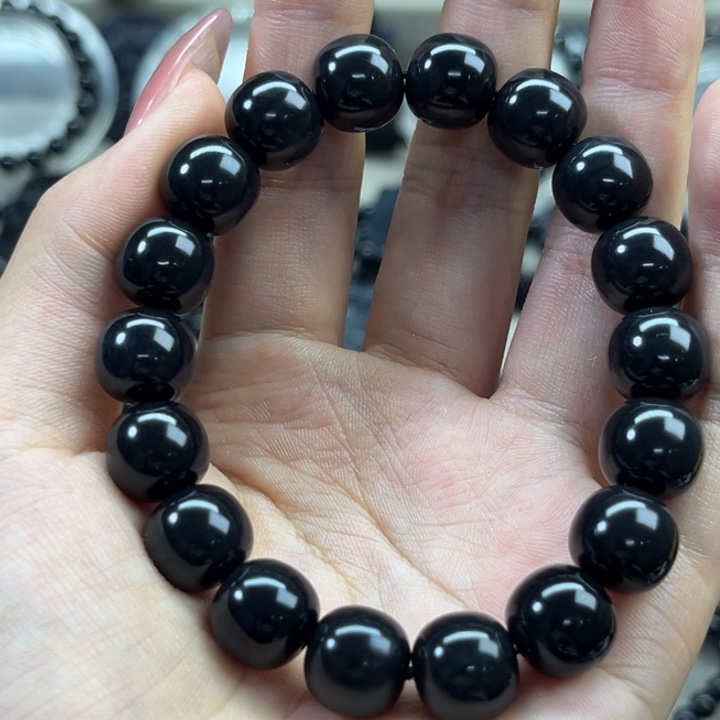 和田玉未镶嵌手链98墨