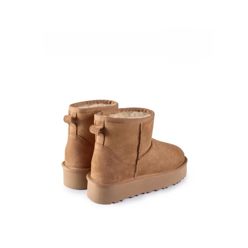 【厚底5854】冬季保暖低帮雪地靴