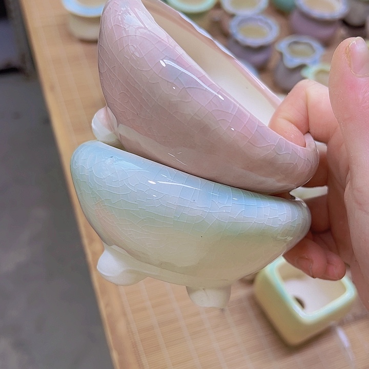 红陶陶瓷花盆当场满12包邮