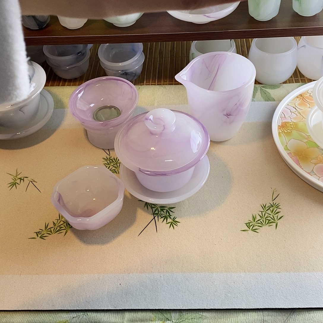 6个四方杯套装琉璃茶具