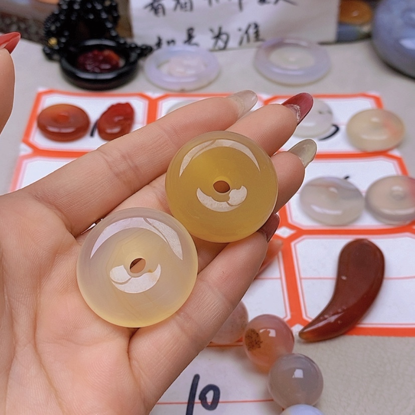 【闪购商品】未镶嵌玛瑙/玉髓珠宝半成品大*翁