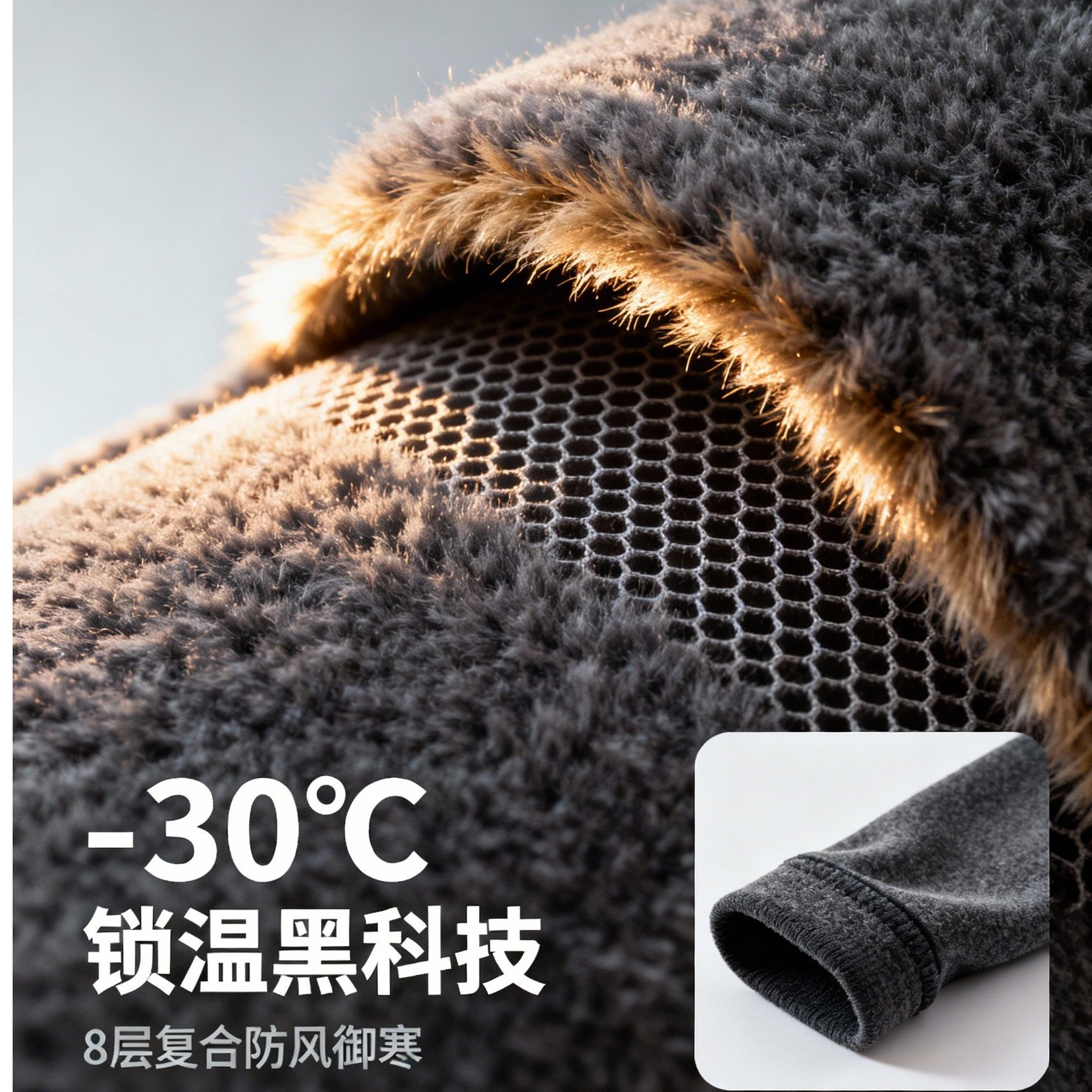 大路布行第二单秋冬复合保暖面料德绒澳绒面料裤子面料羊毛类散剪