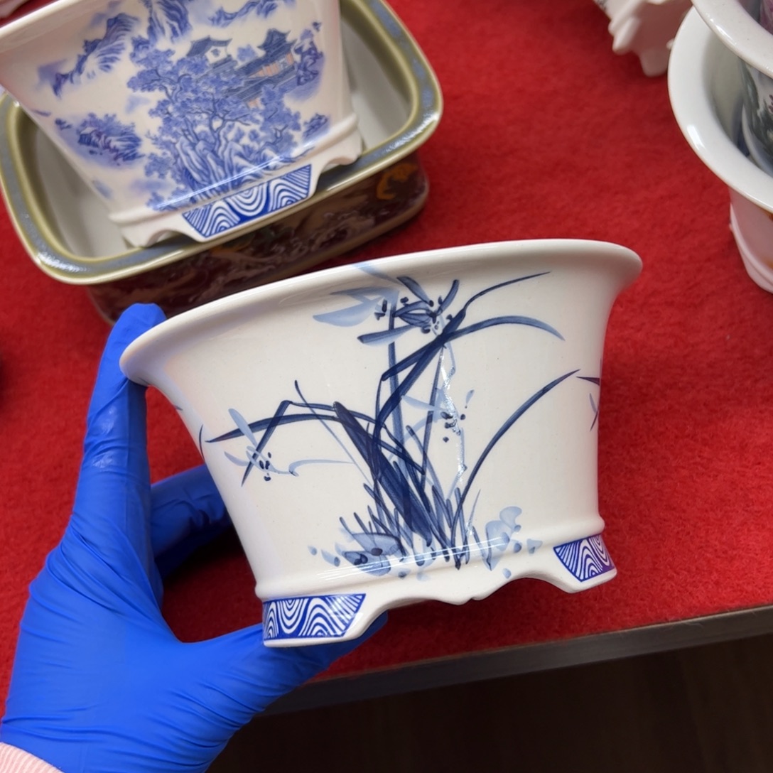 花盆紫砂004号瑕疵15/8cm