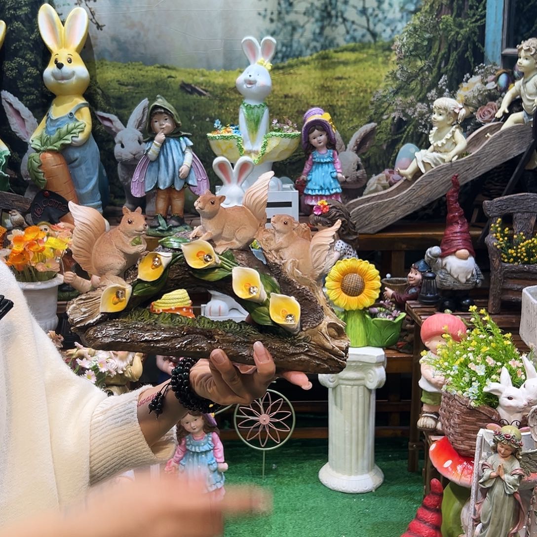 花园摆件红红火火