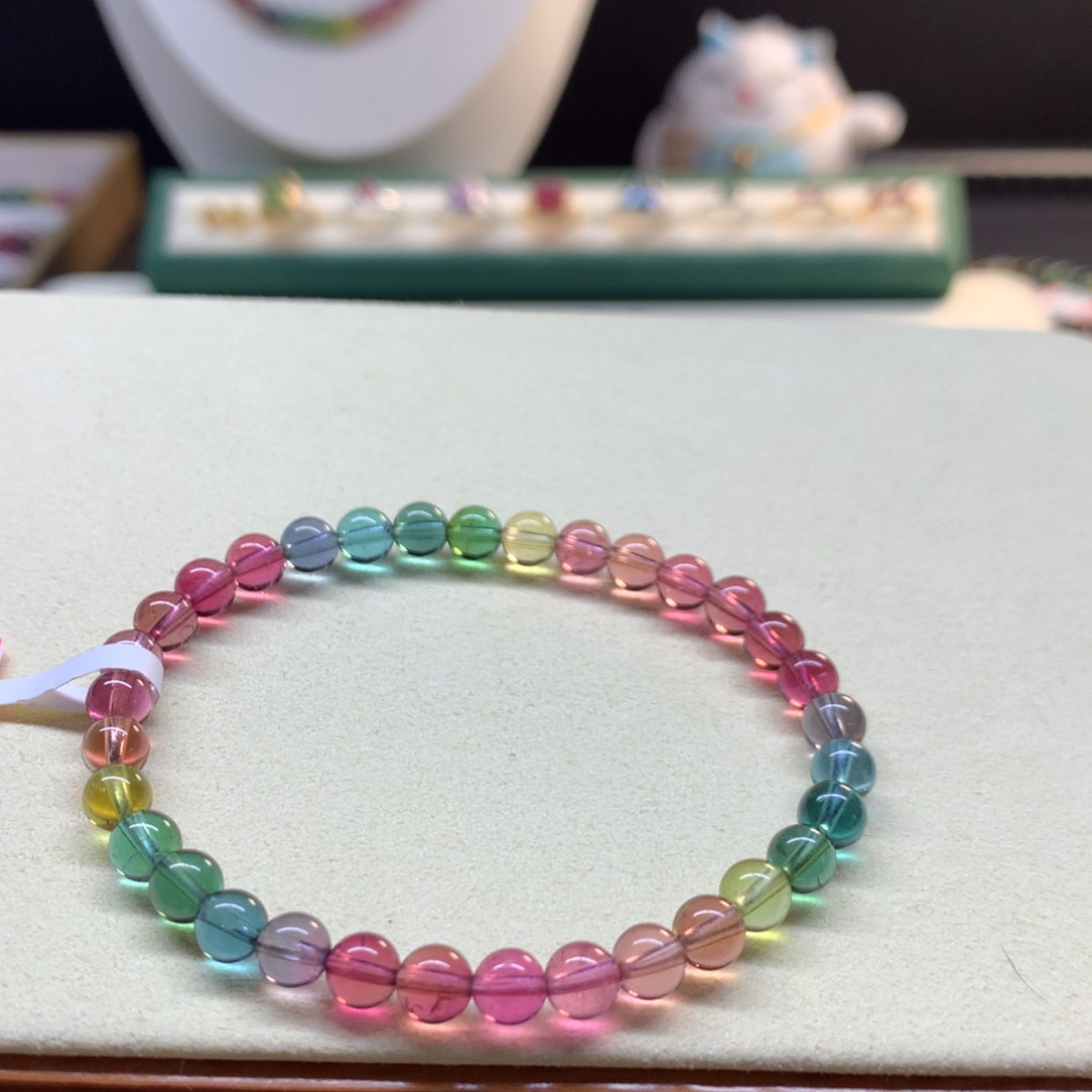 【闪购商品】碧玺手串未镶嵌人鱼色标5.6mm