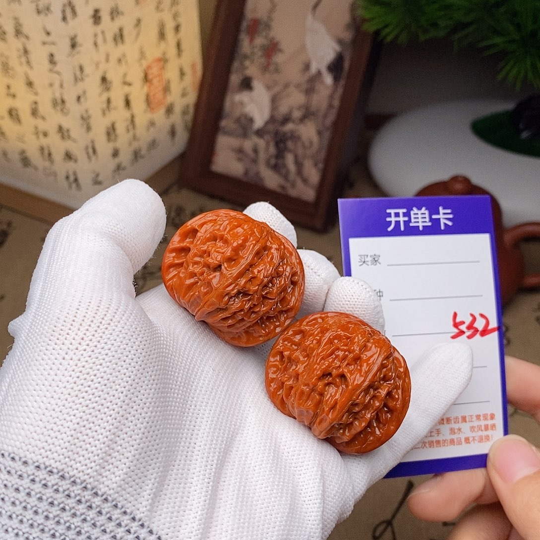 文玩核桃把件40磨盘532