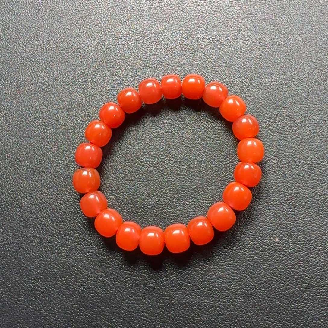 南红玛瑙未镶嵌老型手串10+