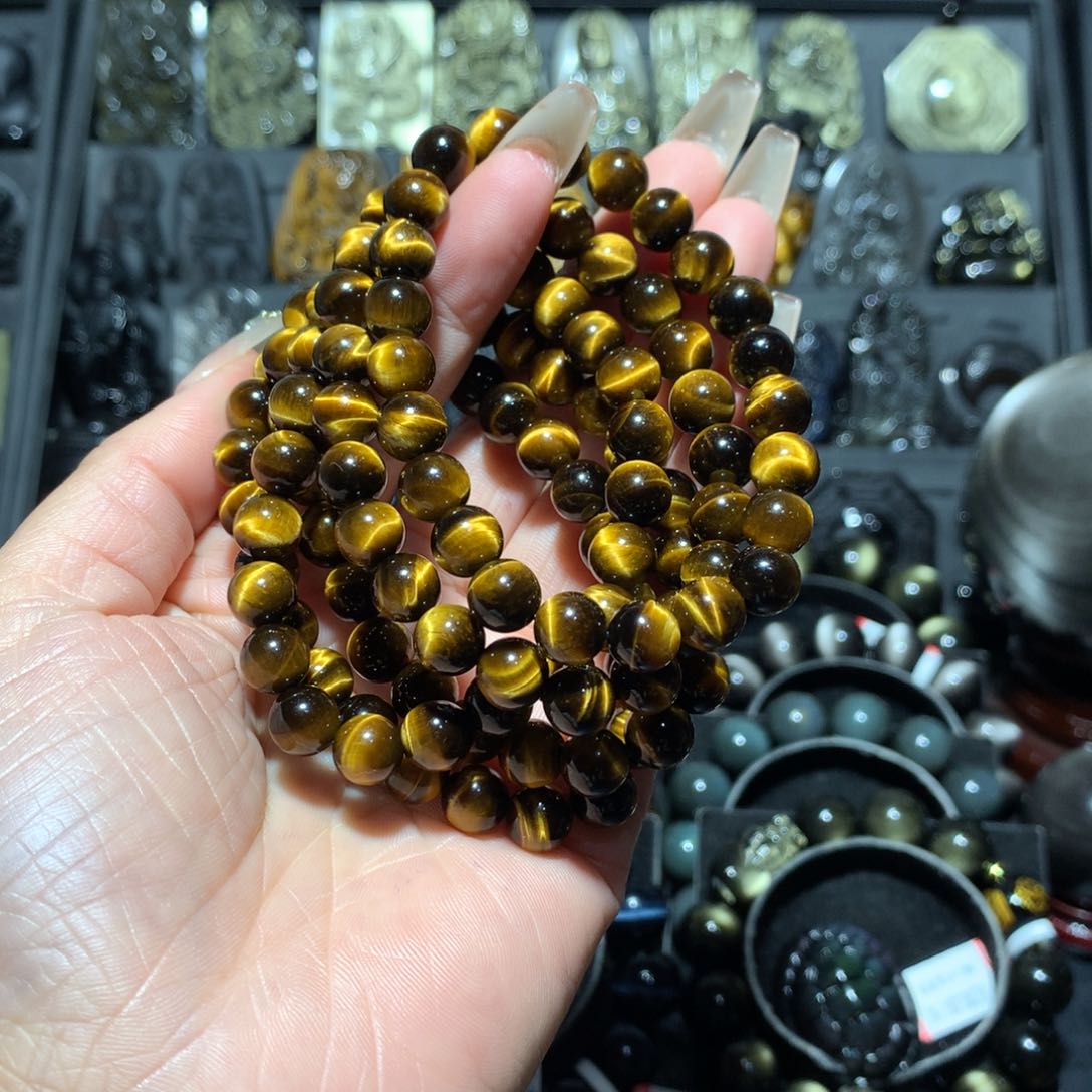 未镶嵌手链木变石（虎睛石）格**知定制