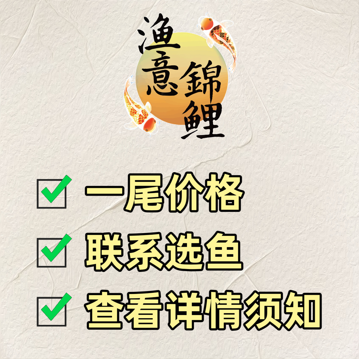 【渔意】锦鲤观赏鱼留养级锦鲤