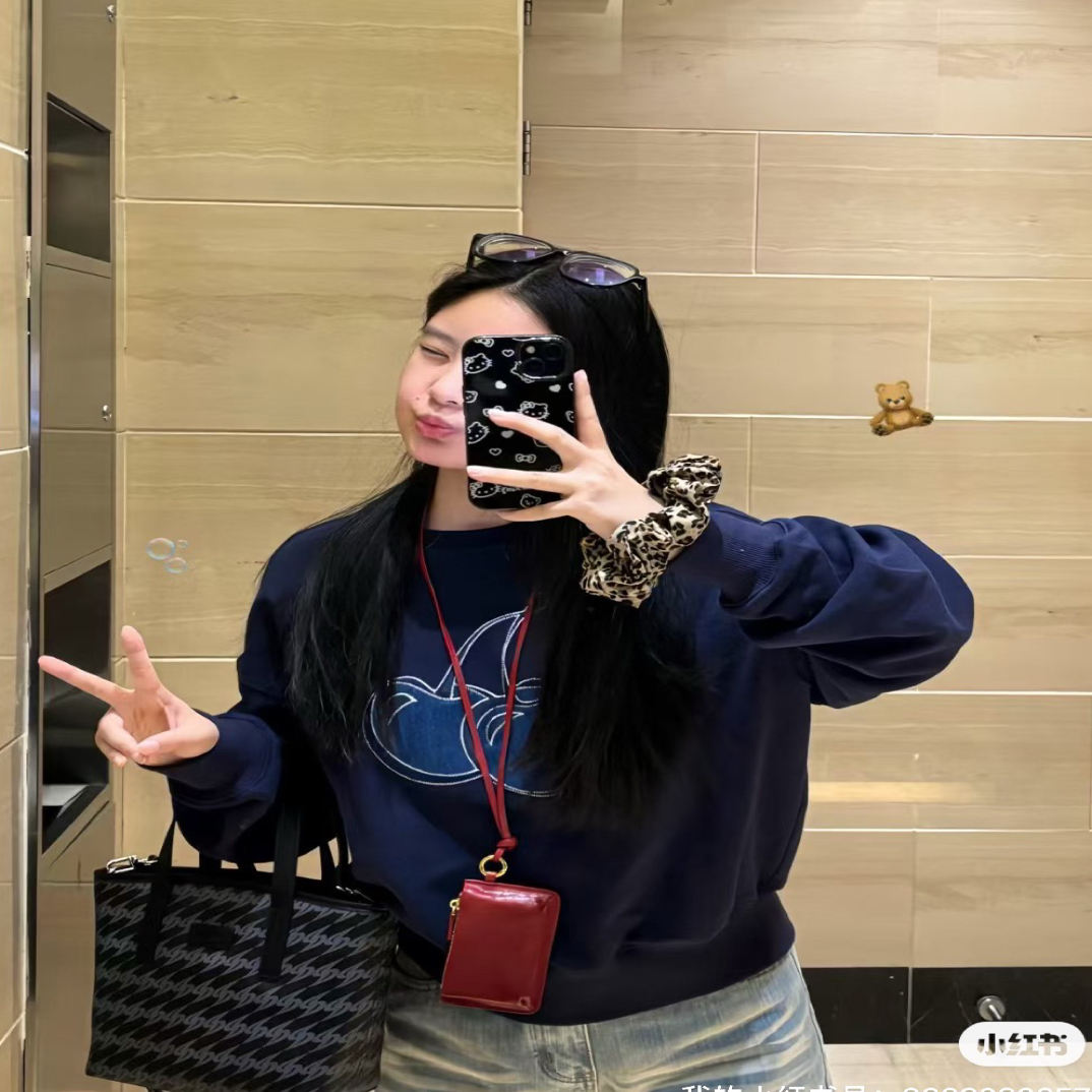 韩系秋款贴布绣卫衣