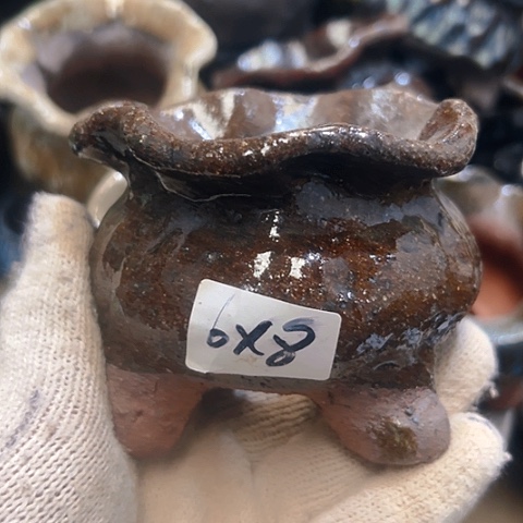 粗陶花盆手工花盆制作