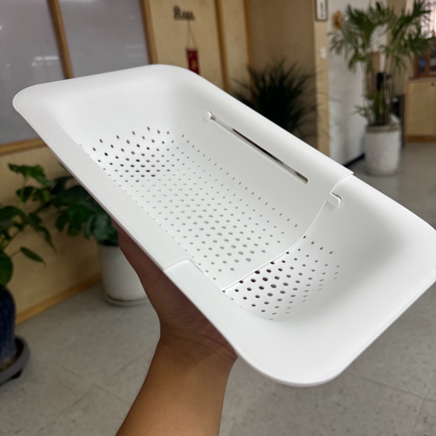 【清仓】水槽抽拉沥水篮 白色