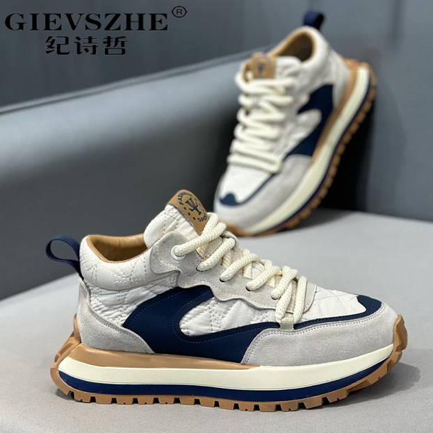 纪诗哲高帮运动鞋男百搭加绒保暖老爹鞋韩版百搭潮鞋男减震休闲鞋