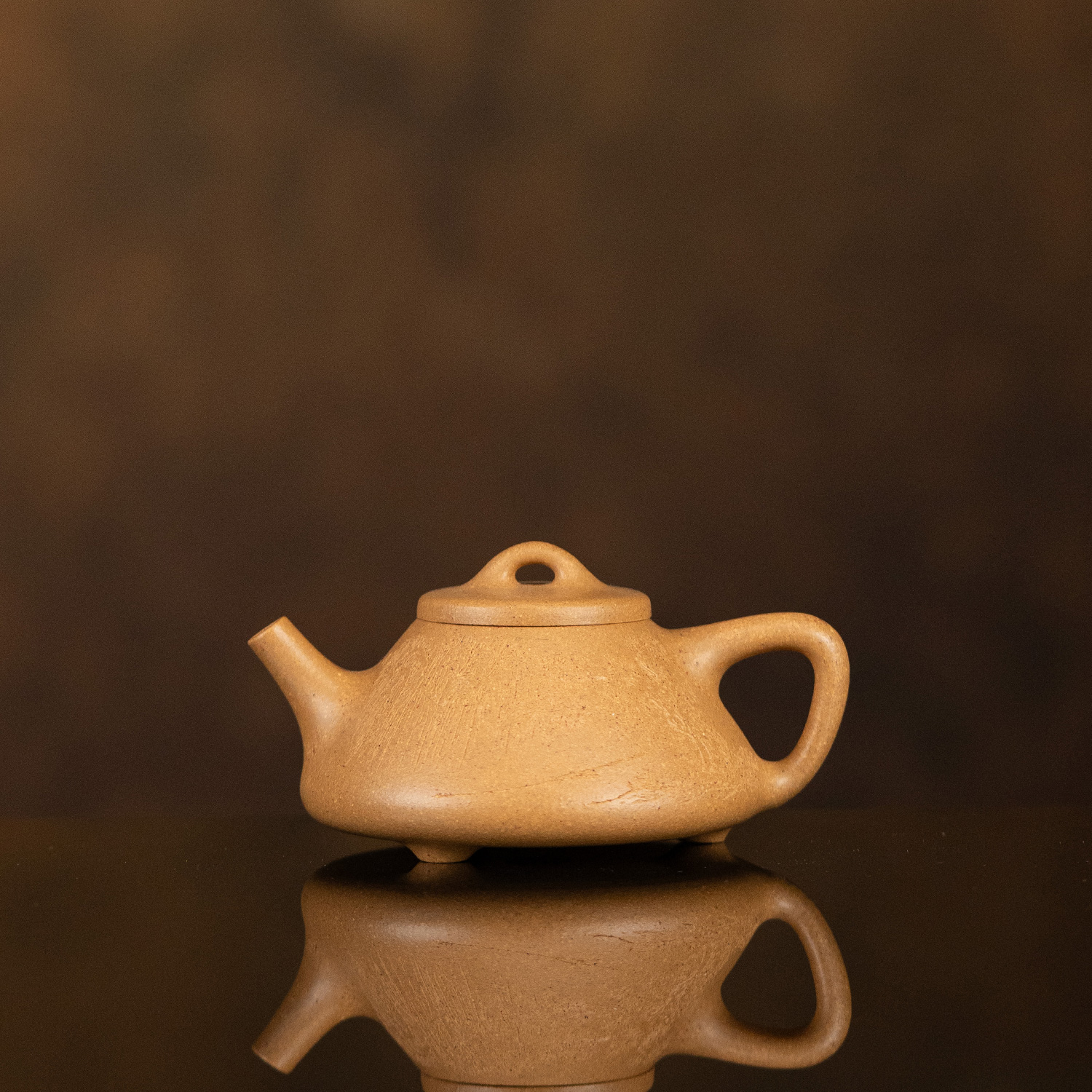 【利贞l垂丝-子冶石瓢】原矿黄段泥160cc手工制茶壶QO