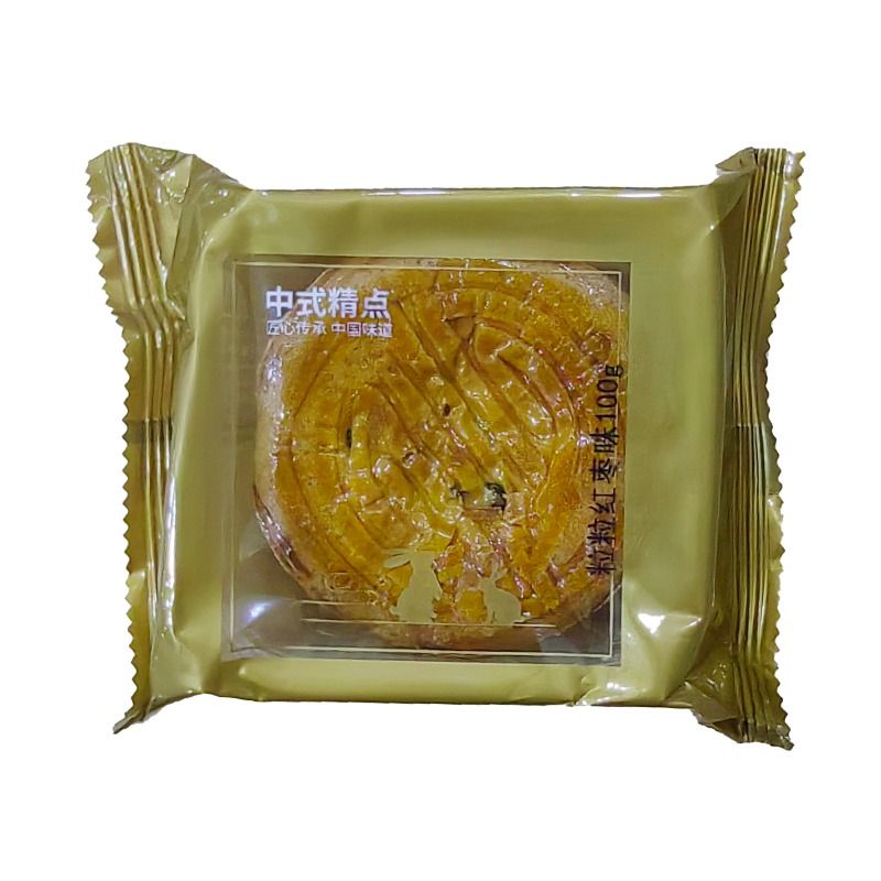 蛋月烧粒粒红枣月饼100g/块