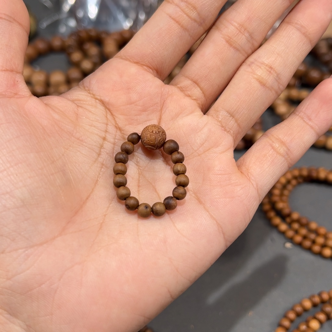 檀香木手串/手链微瑕戒指