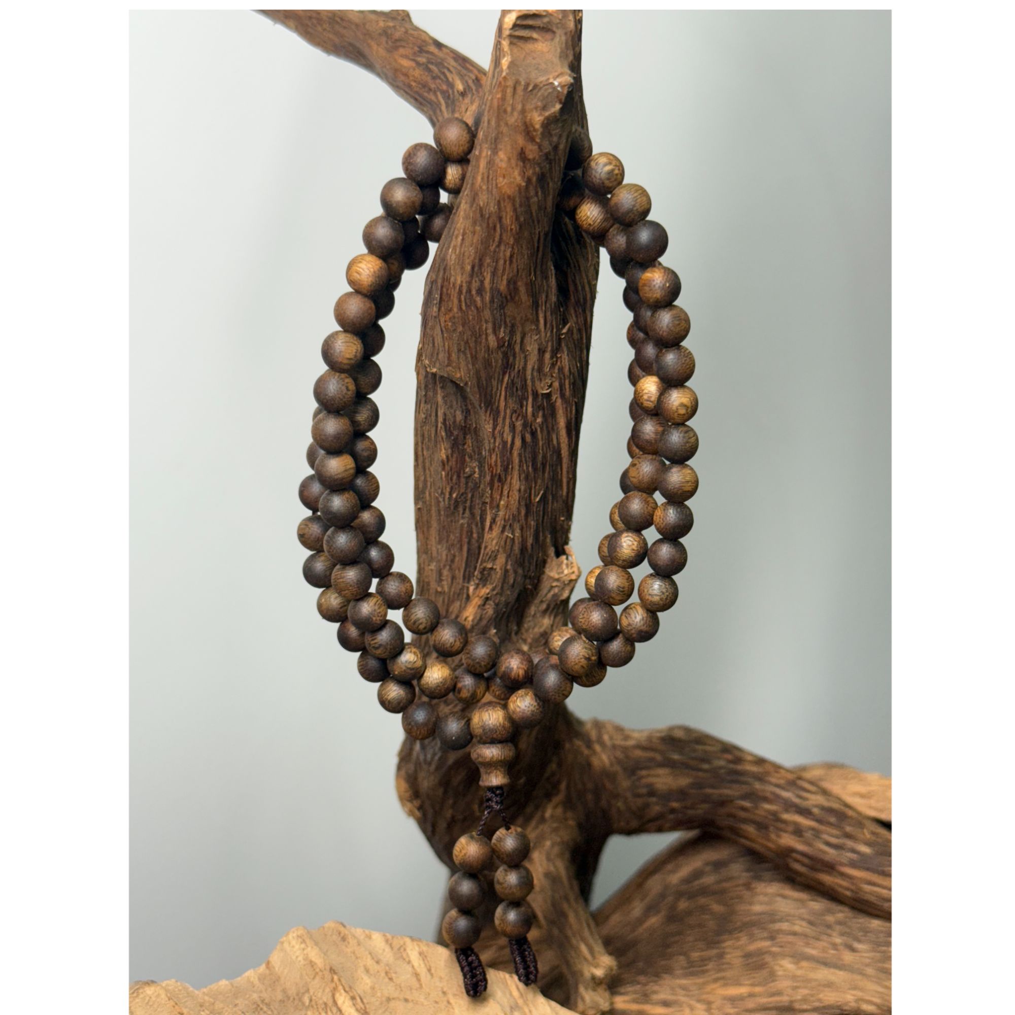 沉香【杭仔精选sss级】 沉香海南绿奇楠  圆珠 7mm 长串110颗 