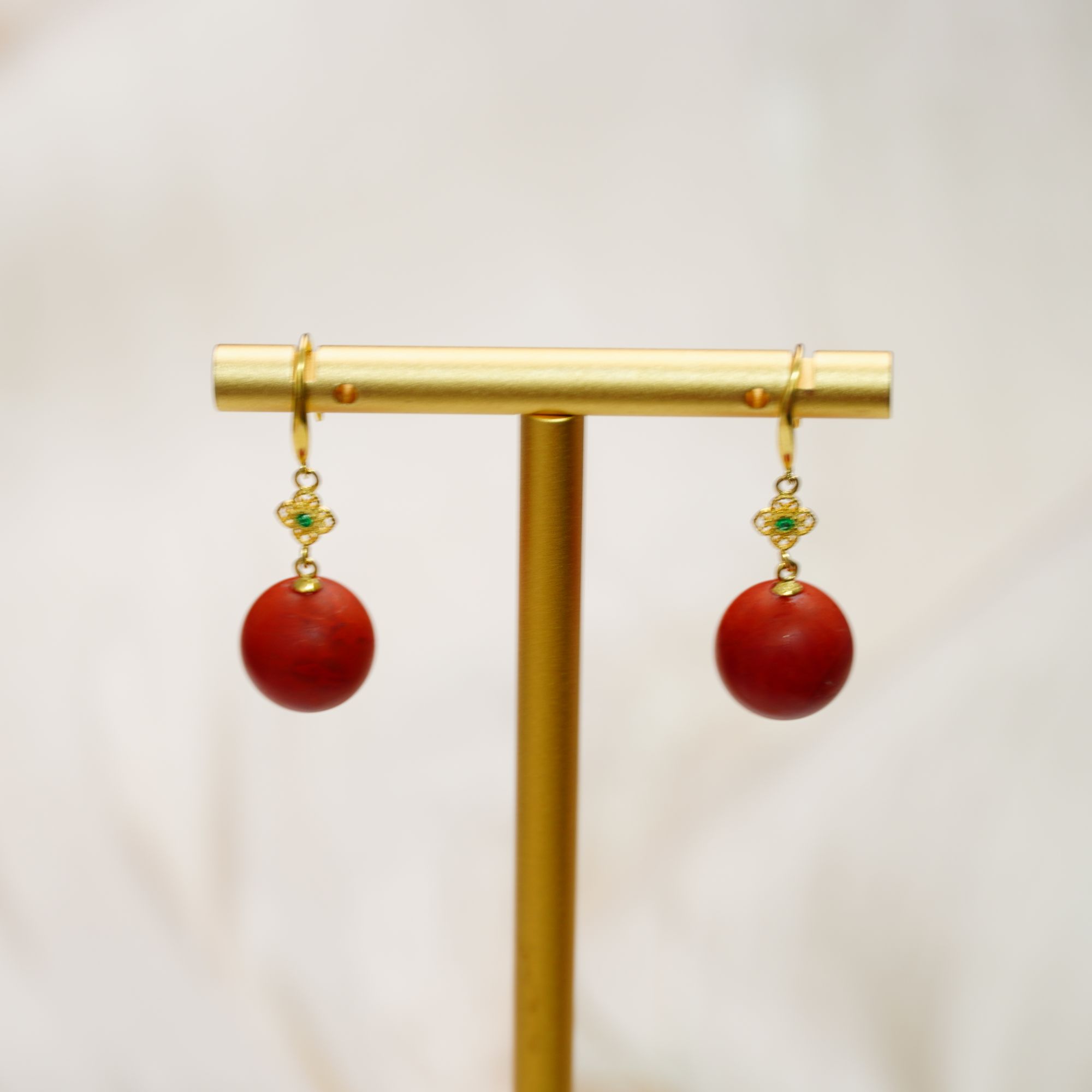 【不二】南红DIY耳环12mm±（多样性发）