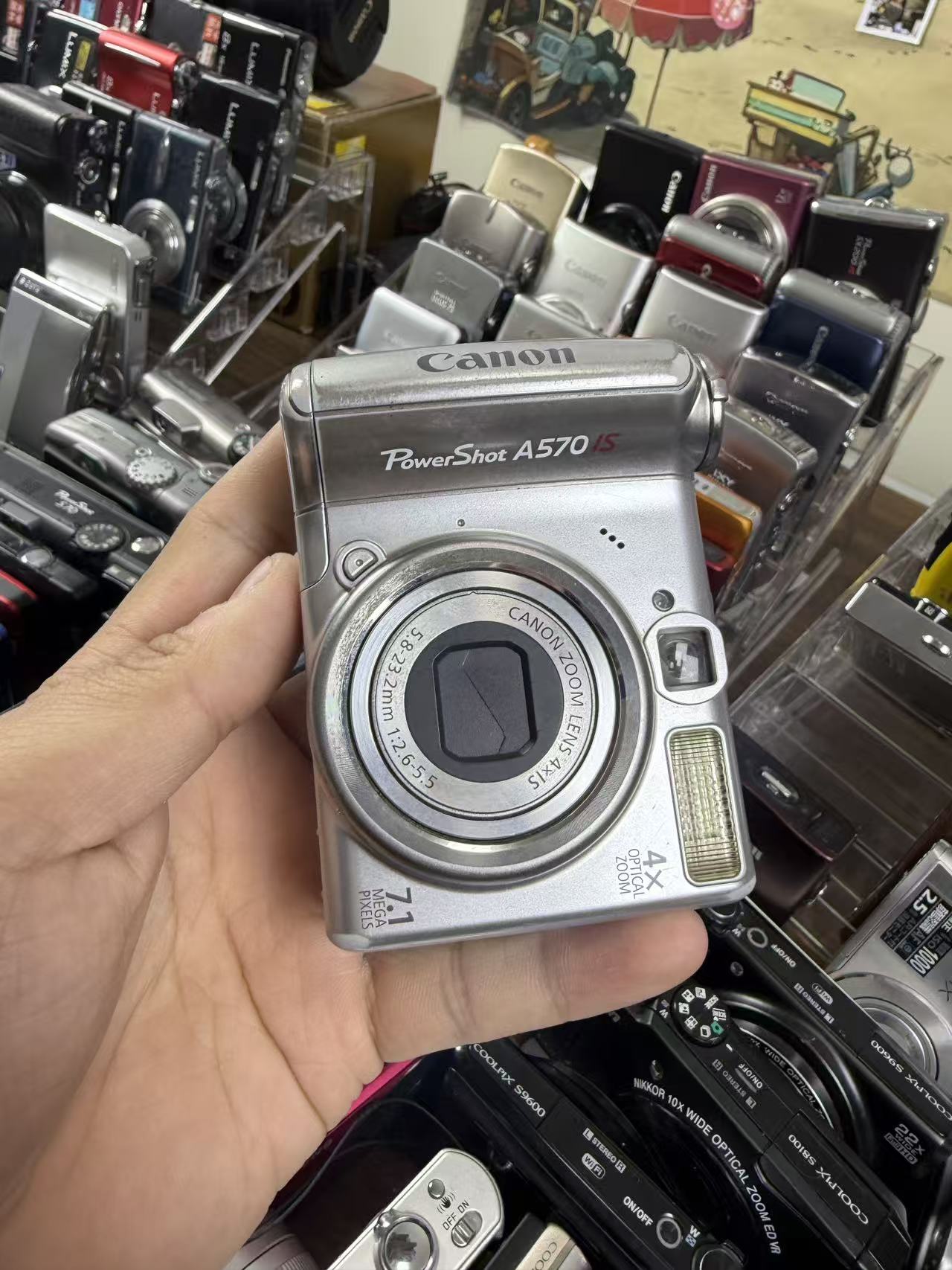 95新 Canon/佳能 A570九成新爆款c相机奶油肌磨皮效果自备五号电